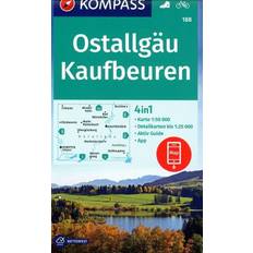 Kompasse Kompass-Karten KOMPASS Wanderkarte 188 Ostallgäu, Kaufbeuren 1:50.000