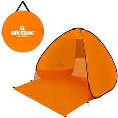 Milestone Camping Pop-Up Beach Tent With Extendable Ground Sheet