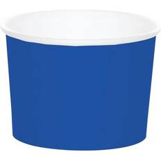 Creative Converting 8 Pc 3" Cobalt Blue Disposable Paper Snack Cups