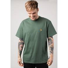 Bekleidung Carhartt WIP Chase Duck Green/Gold T-Shirt Grün