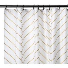 White Shower Curtains Croydex Hygeine 'n' Clean Deco Shower