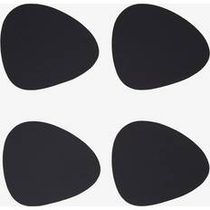 Nero Sottobicchieri Premier Housewares Pebble Coasters - Leather Effect - Set of 4 Sottobicchiere 4pcs