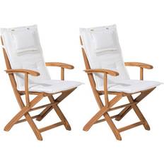 Garden & Outdoor Furniture Beliani Set of 2 Garden Folding Maui