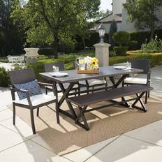 Patio Dining Sets Sold by: GDF Studio, GDF Studio Sherman Patio Dining Set