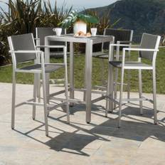 Aluminum Outdoor Bar Sets GDFSTUDIO by: Crested Outdoor Bar Set