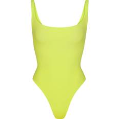 Green - Women Bodysuits SKIMS Square Neck Bodysuit - Daffodil