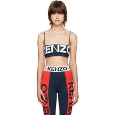 Kenzo Women Tank Tops Kenzo Navy Paris Printed Bandeau 77B Midnight Blue