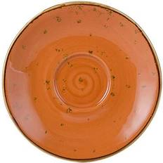 Orange Saucer Plates Tuxton GGC-086 Artisan Geode Saucer Plate