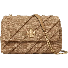 Strå Skuldertasker Tory Burch Kira Draped Convertible Shoulder Bag - Camel