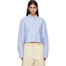 Unisex Hemden Ami Paris Blue Embroidered Shirt