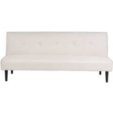 Beliani Retro Fabric Bed Sofa 3 Seater