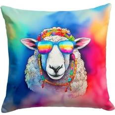 Florals Complete Decoration Pillows Caroline's Treasures Unisex Hippie Animal Throw Pillow 18 x 18 in Complete Decoration Pillows Multicolour