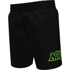 Nike Black Swimwear Nike Swim Jumble Little Kids' Boys' 5" Volley Shorts in Black, NESSE860-001