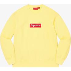 Supreme Maglioni Supreme Box Logo Crewneck FW22 - Pale Yellow