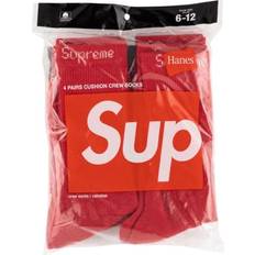 Supreme Socks Supreme Hanes Socks 4 Pack - Red