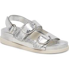 41 ½ Sandali con tacco Dolce Vita Starla Buckled Slingback Sandals - Metallic Silver