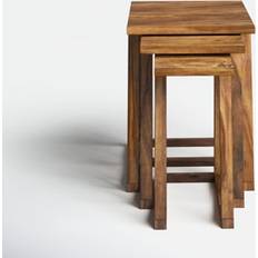 Wood Nesting Tables Birch Lane™ Berneau Sled Nesting Table