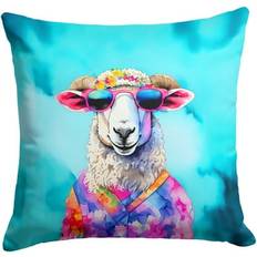 Florals Complete Decoration Pillows Caroline's Treasures Unisex Hippie Animal Throw Pillow 18 x 18 in Complete Decoration Pillows Multicolour