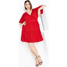 Red Dresses City Chic DRESS NIKOLA Tango Red 24