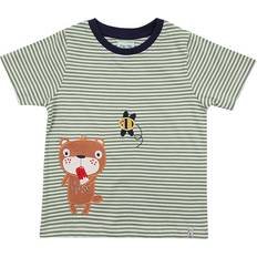 0-1M Tops Children's Clothing Lilly Sid Boys Busy Stripe T-Shirt - Green