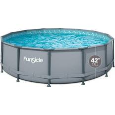 PVC Pools Funsicle Oasis Round Above Ground Metal Frame Swimming Pool 4.27x1.07m