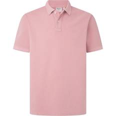 Rose Polos Pepe Jeans - Polo en coton - Rose