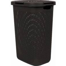 Laundry basket with lid Mind Reader (60HAMP-BRN)