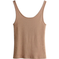 H&M Ribbed Tank Top - Beige