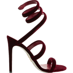 Rene Caovilla Cleo Velvet - Ruby Red