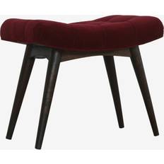 Red Settee Benches Artisan Furniture Curved Wine Settee Bench
