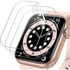 Apple Full Coverage Screen Protector Watch SE 2022/2020 /Series 6 5 4 44mm 44mm Clear 3 Pack One Size