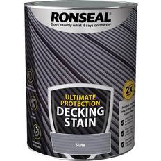 Ronseal decking paint 5l Ronseal Ultimate Protection Decking Stain Woodstain Slate 5L