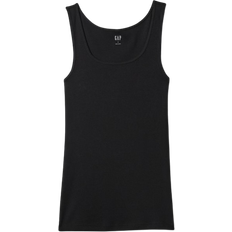 Gap Factory Ribbed Tank Top - True Black