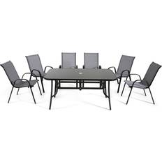 Garden & Outdoor Furniture Outdoor Living Rufford Patio Dining Set, 1 Table incl. 6 Chairs