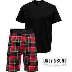Red Pyjamas Only & Sons Gift Box Pyjamas Loungewear Set Red
