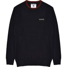 Lambretta Jumpers Lambretta mens knitted tipped long sleeve warm winter sweater jumper