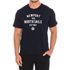 North Sails men's short-sleeved round neck t-shirt in blue