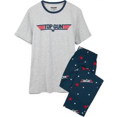 Top Gun Top gun black short sleeve long leg pyjama set mens