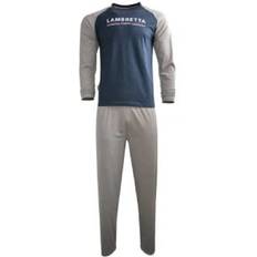 Men - Multicoloured Pyjamas Lambretta XL, Navy/Charcoal Men's Loungewear Pyjama Set Multicoloured