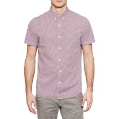 Timberland Men Shirts Timberland Gingham Suncook Shirt Slim Fit Tango Red