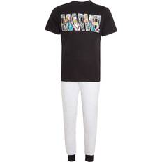 Marvel Mens Pyjamas Teens Avengers Short Sleeved T-Shirt Lounge Pants Gift Set