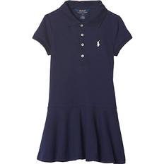 Dresses Children's Clothing Polo Ralph Lauren Girl's Short Sleeve Mesh Stretch Dress - Refined Navy