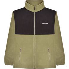 Lambretta Outerwear Lambretta mens colour block full zip warm winter soft polar fleece jacket