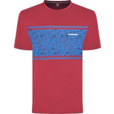 Lambretta mens paisley panel crew neck short sleeve retro t-shirt tee top