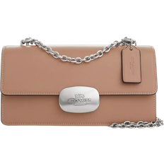 Coach Eliza Flap Crossbody Bag - Silver/Taupe