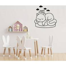 Interior Decorating DecorWithUs Sold by: DecorWithUS, Sweet Dreams Bed Time Quotes Cute Cat