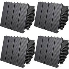 Casaria WPC Fliesen 44er-Set Klassik Anthrazit 30x30cm