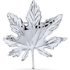 Silver Brooches Bling Jewelry Western canada maple leaf pin brooch .925sterling silver 1.7