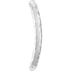 Sexleksaker Pipedream King Cock Double Dildo 18" Clear genomskinlig