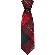 Red Ties iLuv Clan tie chisholm modern tartan pure wool scottish handmade necktie